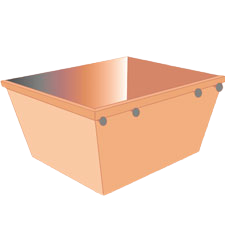 Orange moving box